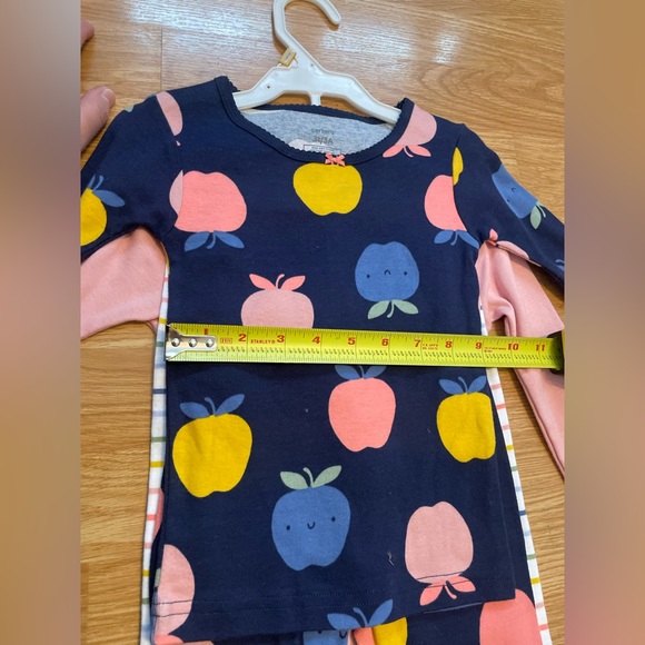 NWT, Carter’s 2-piece, girls, size 3T Cotton, footless pj’s - Picture 4 of 11
